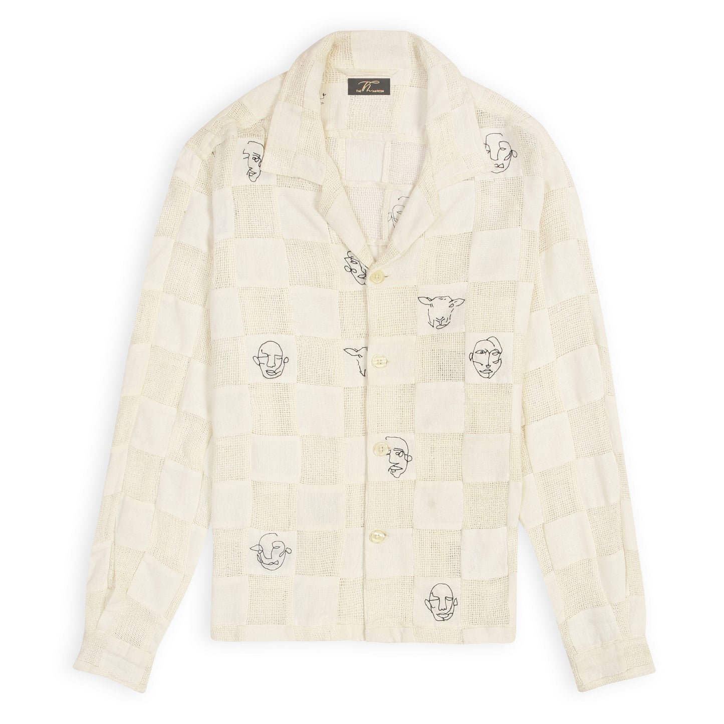 ARTFUL FACES PATCHWORK SHIRT