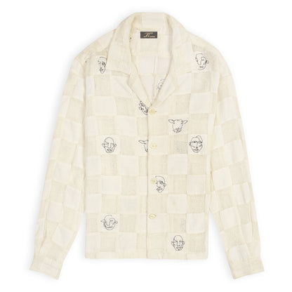 ARTFUL FACES PATCHWORK SHIRT