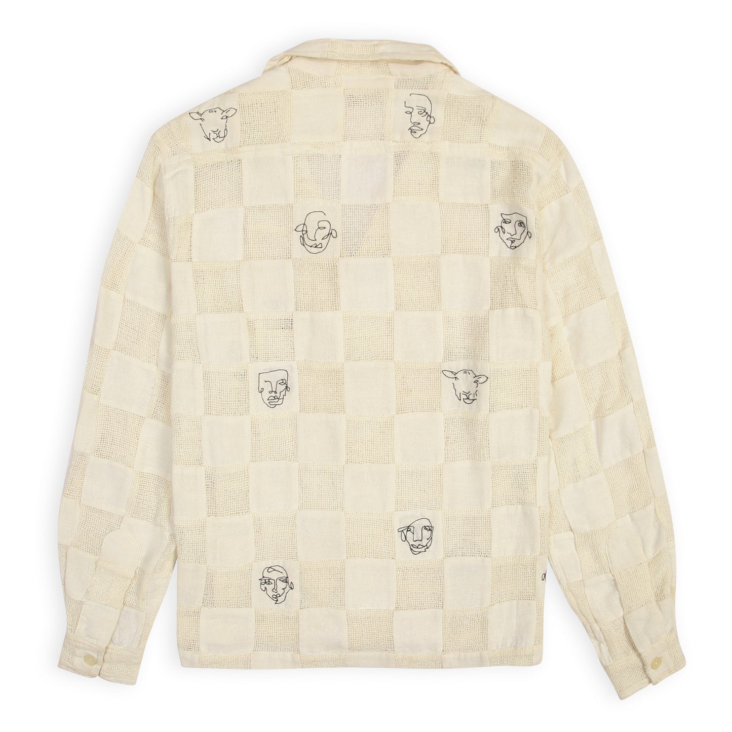 ARTFUL FACES PATCHWORK SHIRT