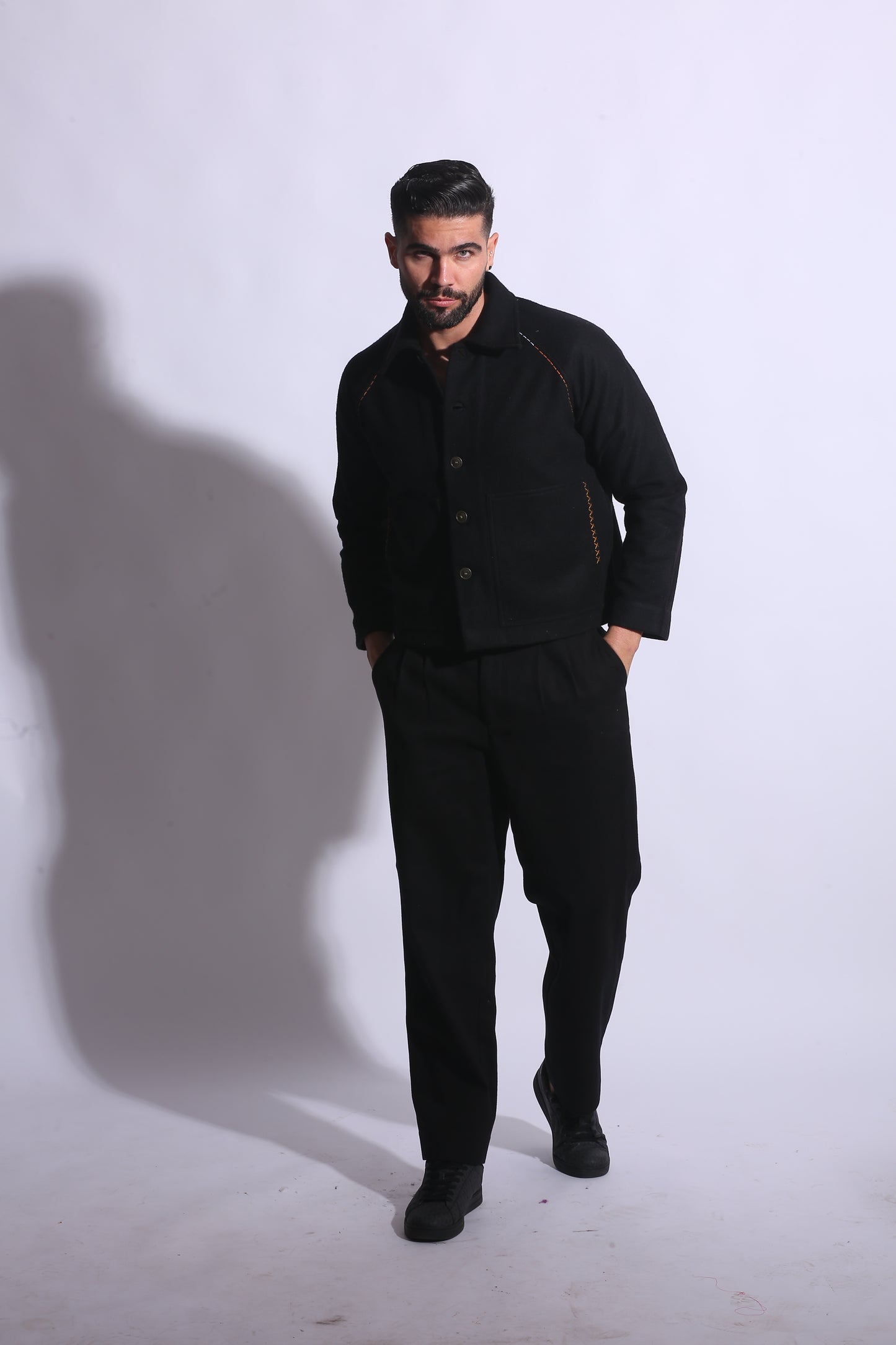 KNOX CONTRAST STITCH JACKET