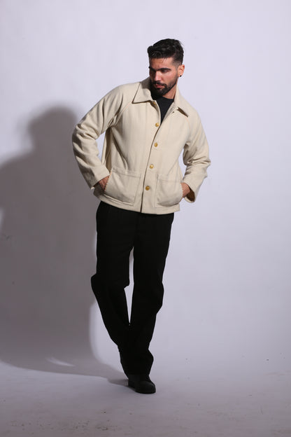 KNOX BEIGE WOOL JACKET