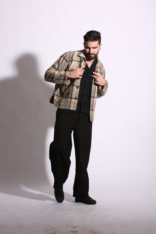 BENNETT WOOL PLAID UNISEX JACKET