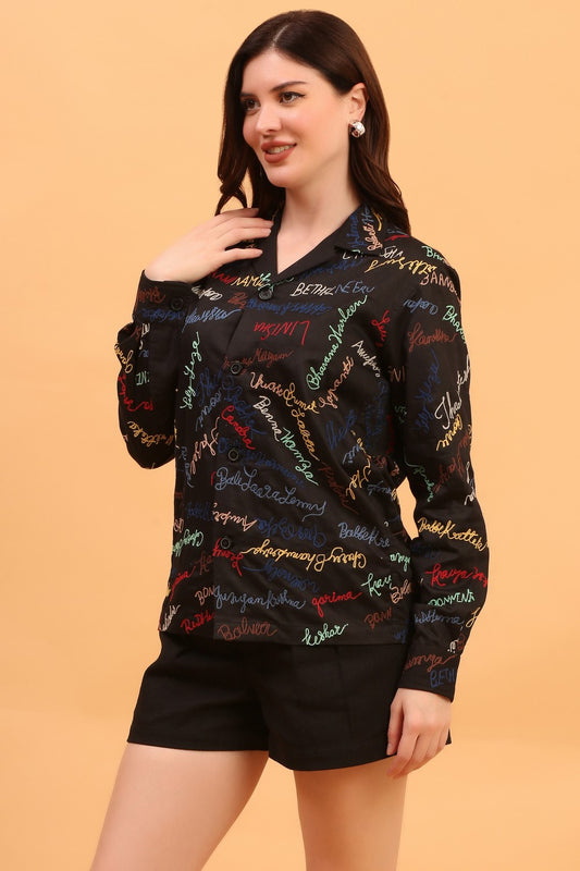 SIGNATURE EMBRIODERY SHIRT