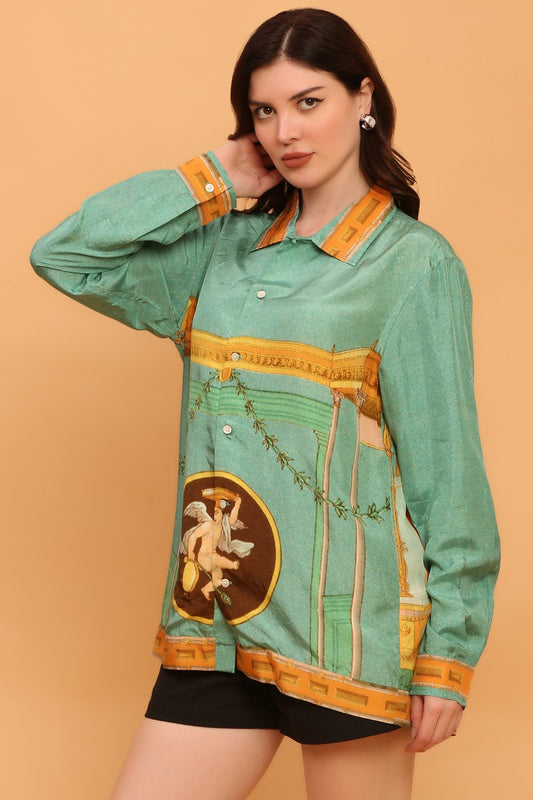 MERRY AND BRIGHT UNISEX SILK SHIRT