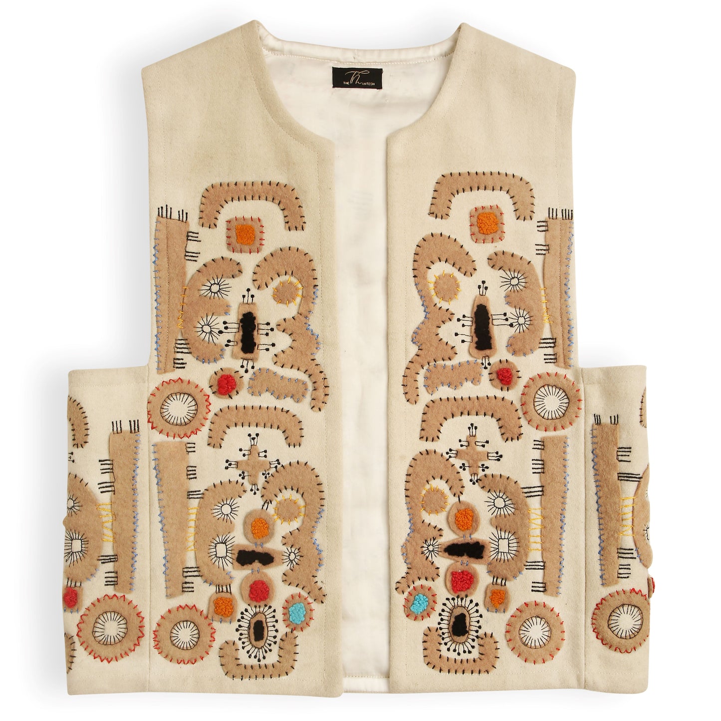 JORDAN UNISEX APPLIQUE EMBROIDERY VEST