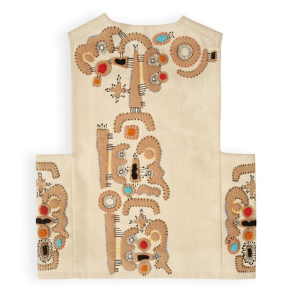 JORDAN UNISEX APPLIQUE EMBROIDERY VEST