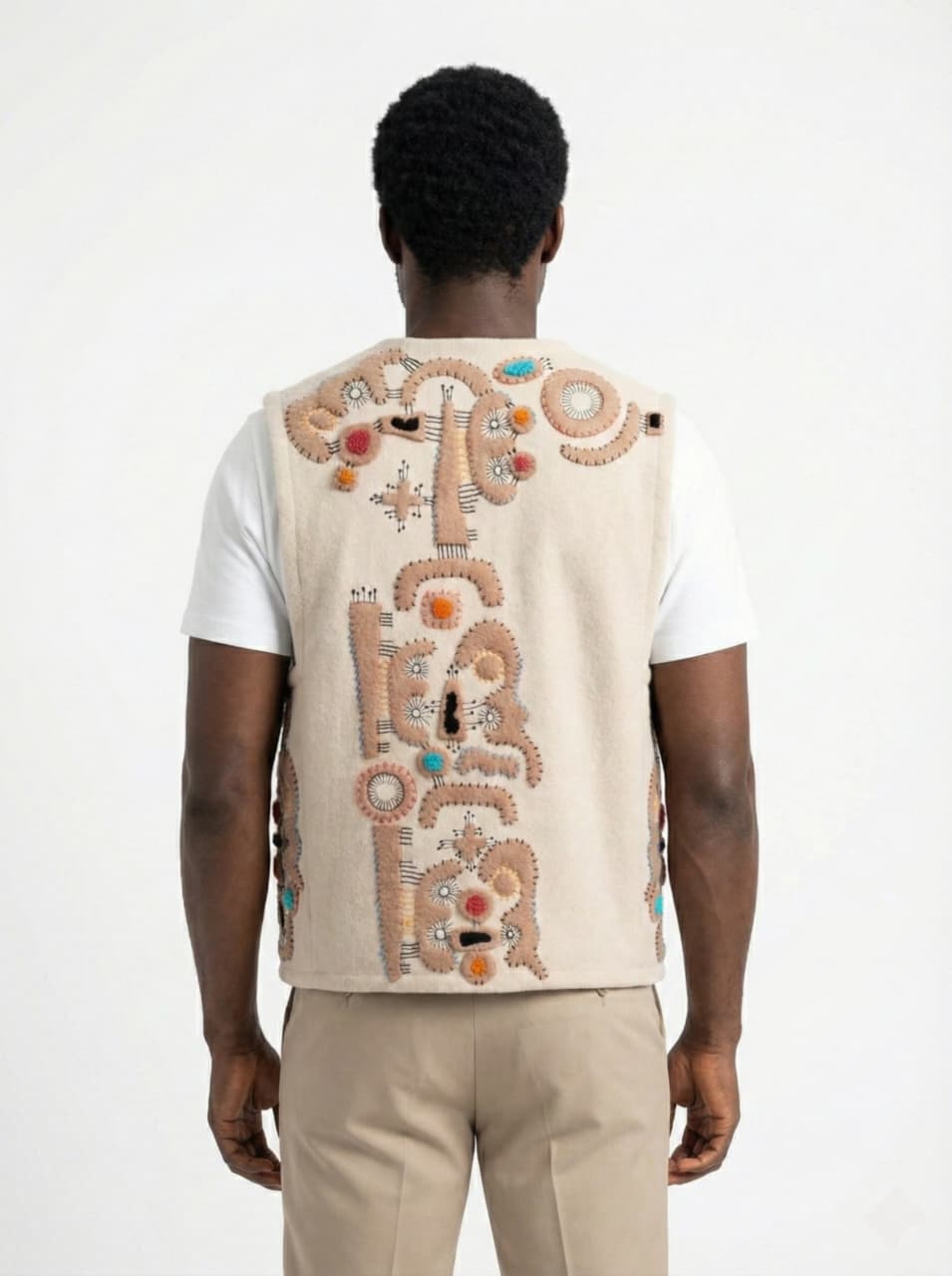 JORDAN UNISEX APPLIQUE EMBROIDERY VEST